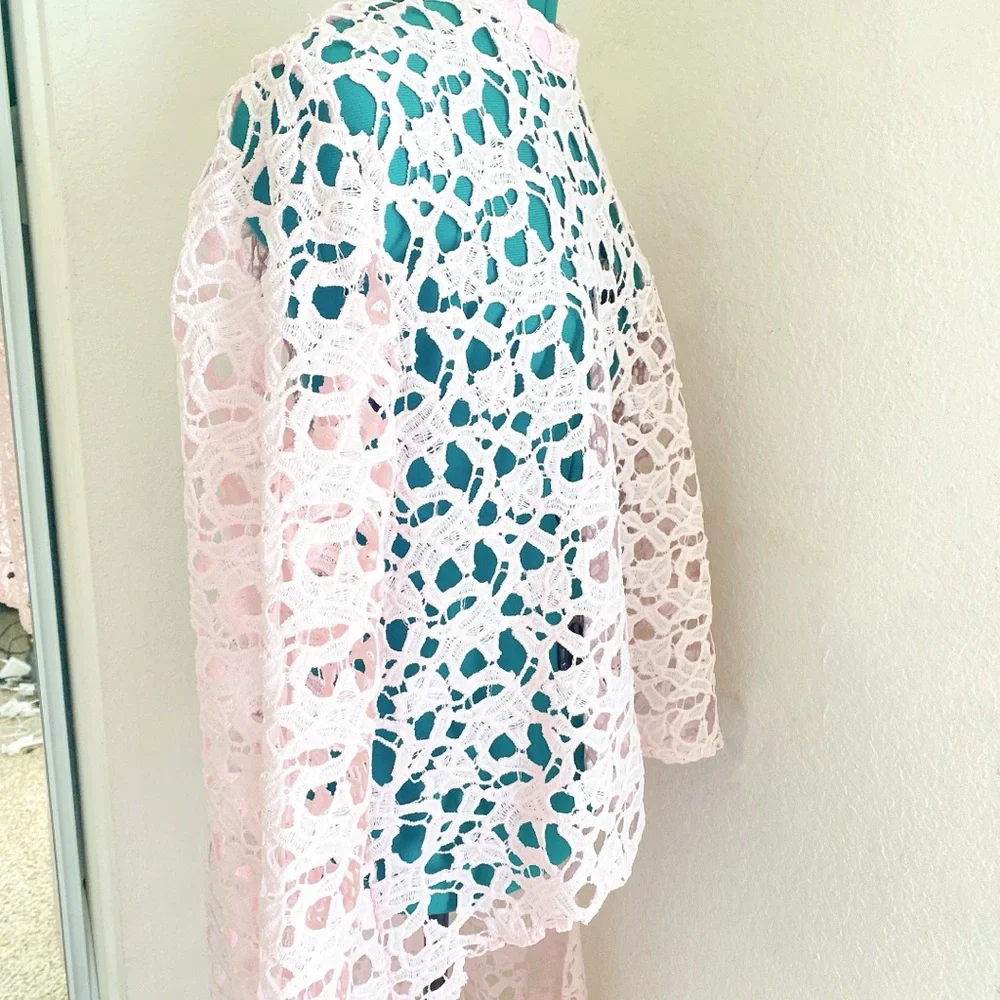 Boho Hippie High Low Oversized Pullover Sweater Size 2X. - Picture 2 of 5